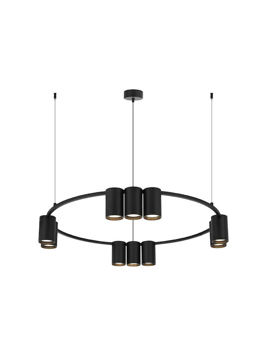 Eko Light Lustră Negru 60cm.