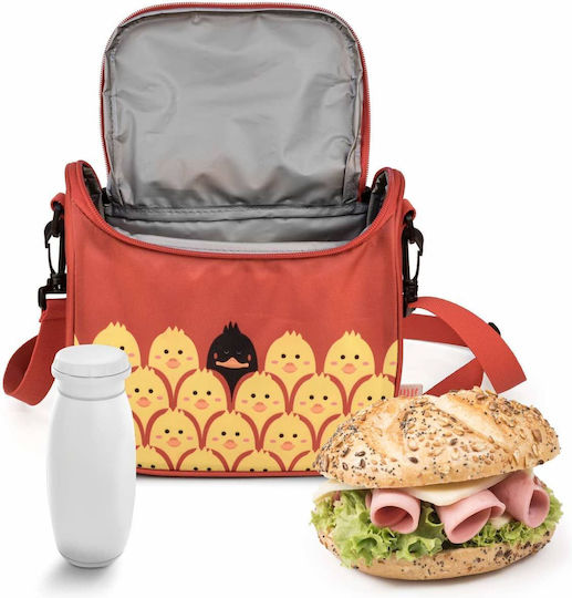 Isolierte Lebensmittel-Transporttasche 3,5L Rotes Freunde-Design
