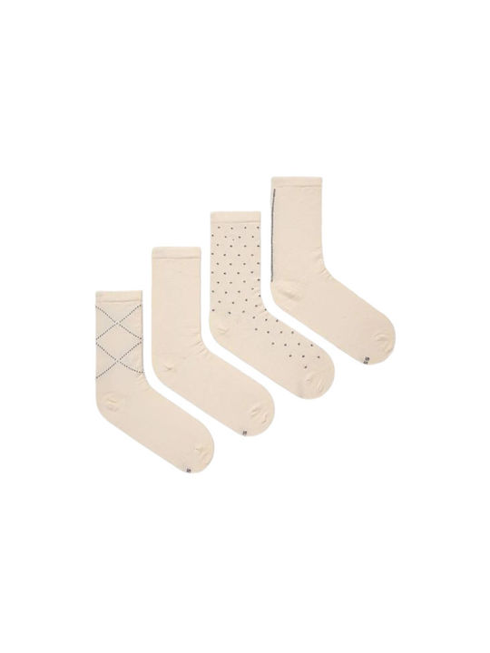 Hugo Boss Damen Socken Beige 4Pack