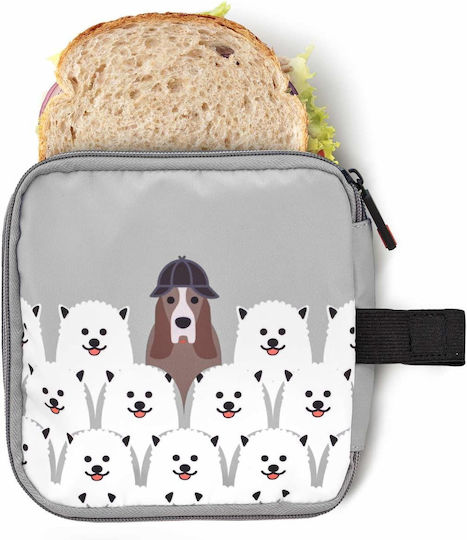 Isolierte Sandwich-Tasche Grau Freunde Design