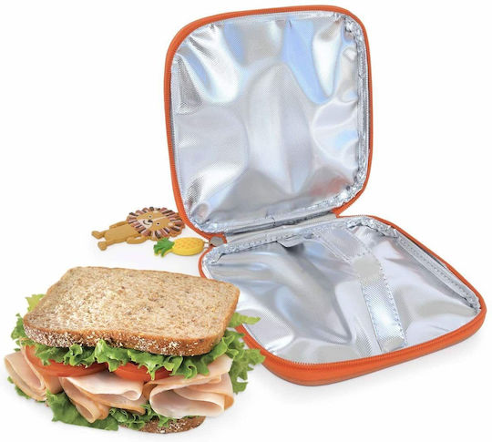 Insulated Sandwich Bag Orange Designs Funny Jungle Snack Rico