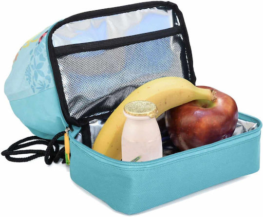 Geantă de prânz izolată 5L pentru copii albastră Funny Jungle Snack Rico