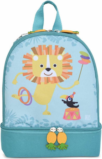 Insulated Lunch Bag 5L Kids Blue Funny Jungle Snack Rico