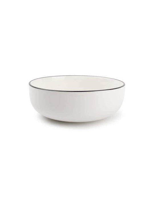 Salt & Pepper Studio Base Serving Bowl Round made of Porcelain White with Diameter 18cm