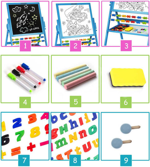 Ricokids Ricokids Double Sided Floor Markerboard 54x55x101cm