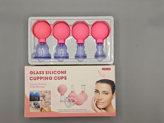 Therapeutic Device with Silicone Suction Cups against Cellulite and Wrinkles 4pcs