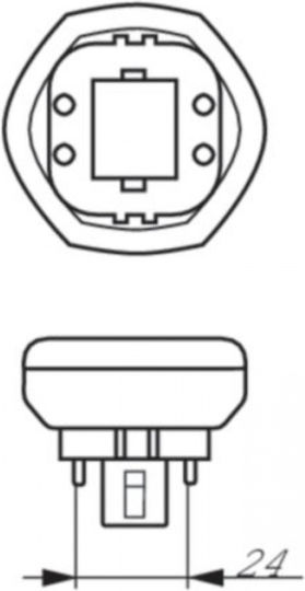 Philips Λάμπα Φθορίου για Ντουί G24Q 42W