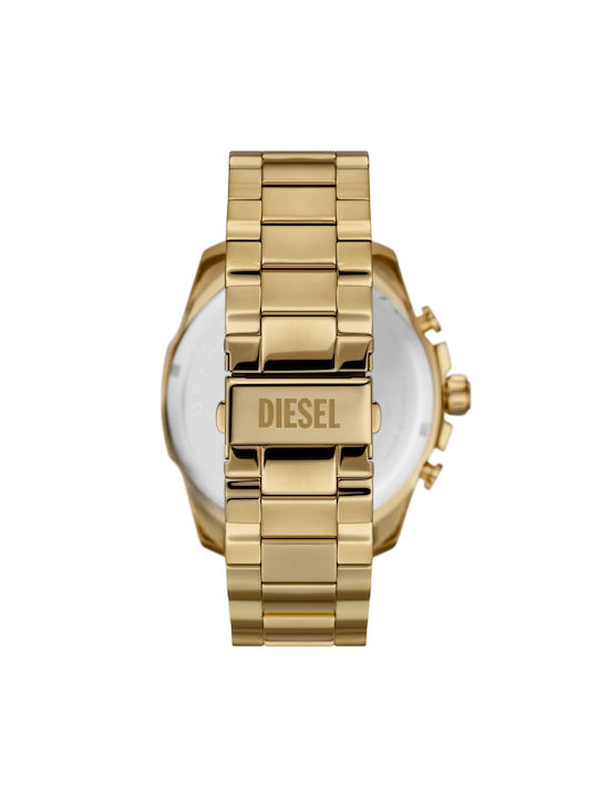 Diesel Chief Uhr Chronograph Batterie mit Gold Metallarmband