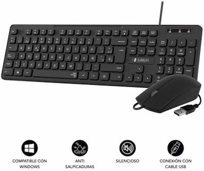 Keyboard & Mouse Set Spanish Gray