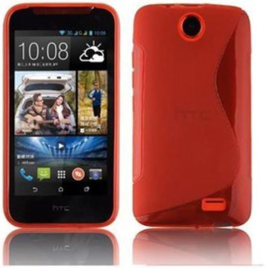 HTC Desire Umschlag Rückseite Rot (HTC Desire 310)