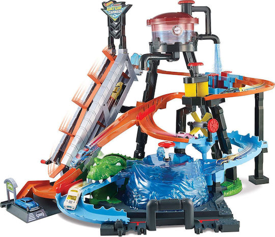 Hot Wheels Car Wash City Track For 5+ Years Old