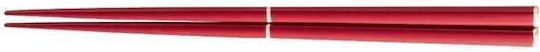 Chopsticks Χειροποίητα Ξύλινα Λάκα Κόκκινα Σχέδιο 22.5 Εκατ 2 Τμχ Kenro