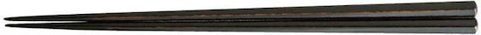 Chopsticks Χειροποίητα Ξύλινα Λάκα Μαύρα 24 Εκατ 2 Τμχ Kenro
