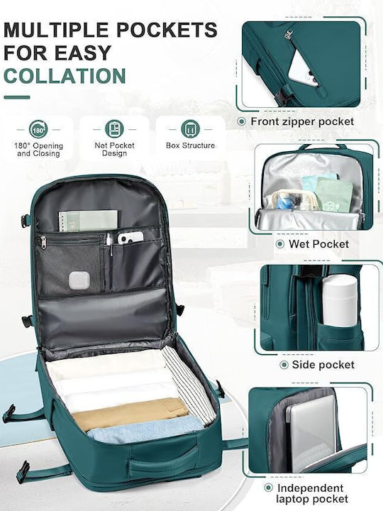 R&J Backpack Αδιάβροχο 32lt Μπλε