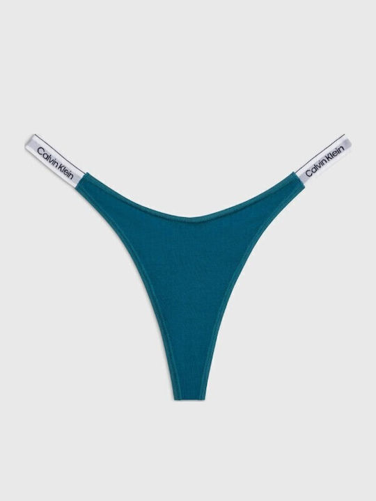 Damen Zeichenfolge Petrol Blue