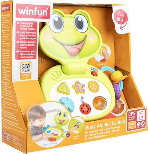 Winfun Бебешки лаптоп-таблет с музика, светлина и звуци за 6++ месеца