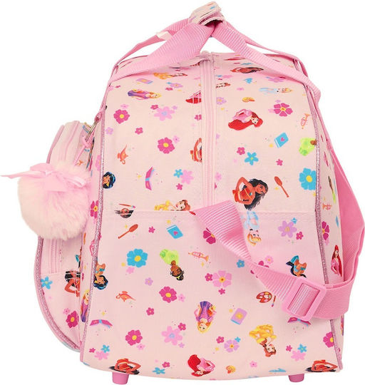 Safta Disney Princess Summer Adventures Σακ Βουαγιάζ Ροζ Υφασμάτινο Μ40xΠ24xΥ23εκ.