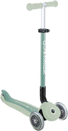 Globber Kids Scooter Foldable Go.Up Active Eco 3-Wheel with Seat for 15m+ Pistachio