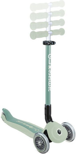 Globber Kids Scooter Foldable Go.Up Active Eco 3-Wheel with Seat for 15m+ Pistachio