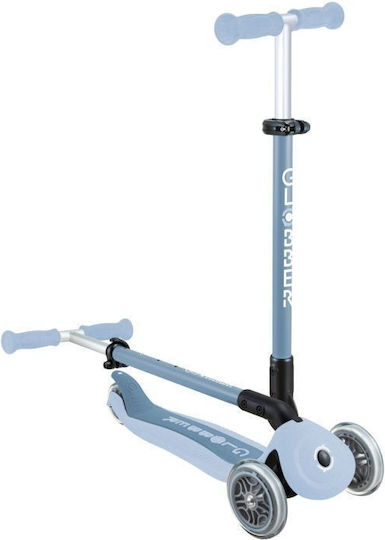 Globber Kids Foldable Scooter Go.Up Active Eco 3-Wheel with Seat for 15 Months Blueberry