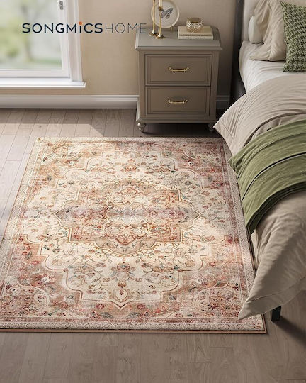 Songmics Vintage Αντιολισθητικό Χαλί Ορθογώνιο Καφέ 120x170cm