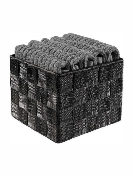 Guy Laroche 6pc Bath Towel Set Be My Guest 30x30cm. Anthracite