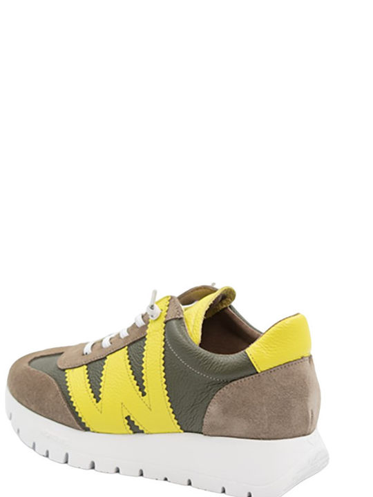 Sneakers Khaki / Lime