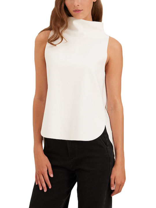 Namaste Women's Blouse Sleeveless White