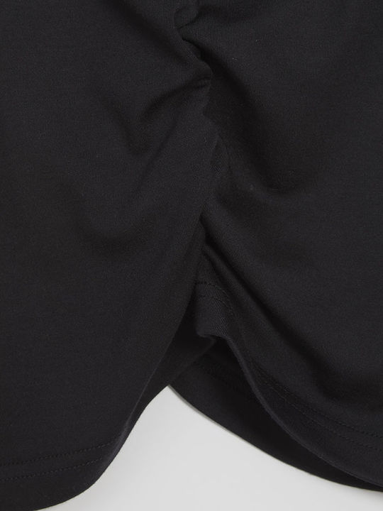 Women's Blouse with One Shoulder Black