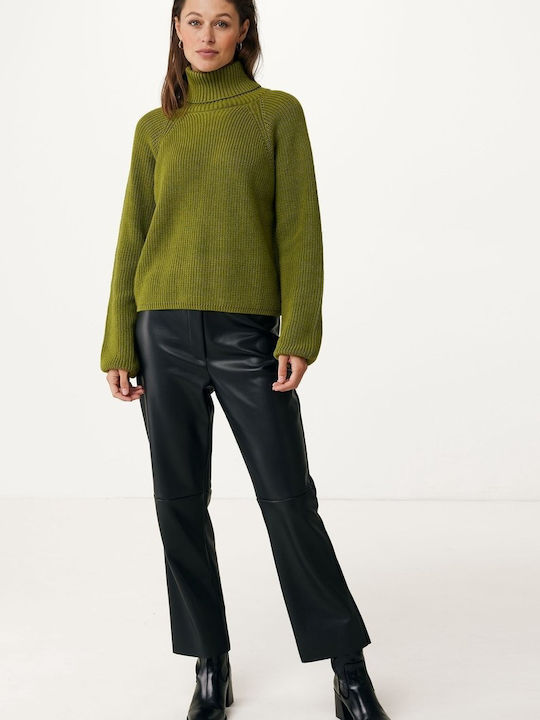 Women's Sweater Cotton Ochre Green, Green