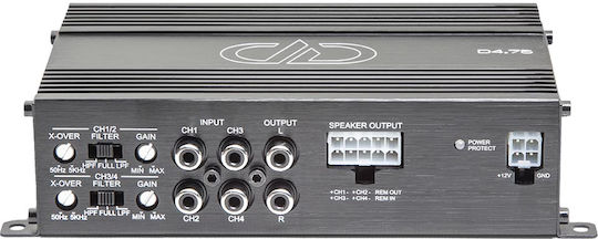 DD Audio Ενισχυτής Αυτοκινήτου 4 Καναλιών