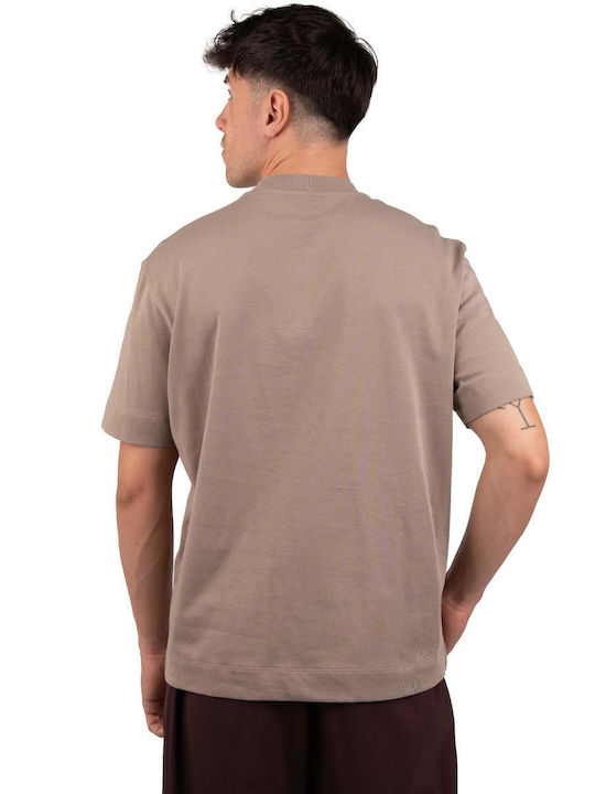 Emporio Armani Herren T-Shirt Kurzarm Beige