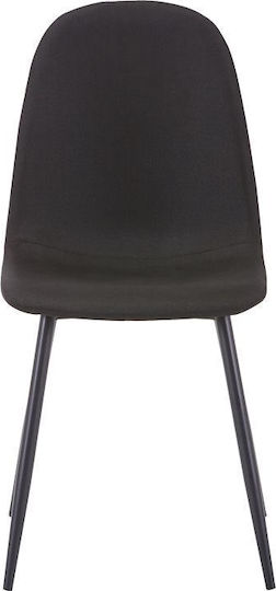 Bella Столички Трапезария Anthracite-Black Leg 1бр 43x52x88бр