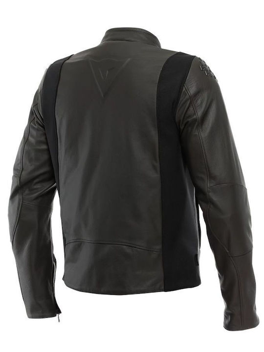 Dainese Istrice Bărbătesc Geacă de motocicletă De piele 4 Sezoane Maro