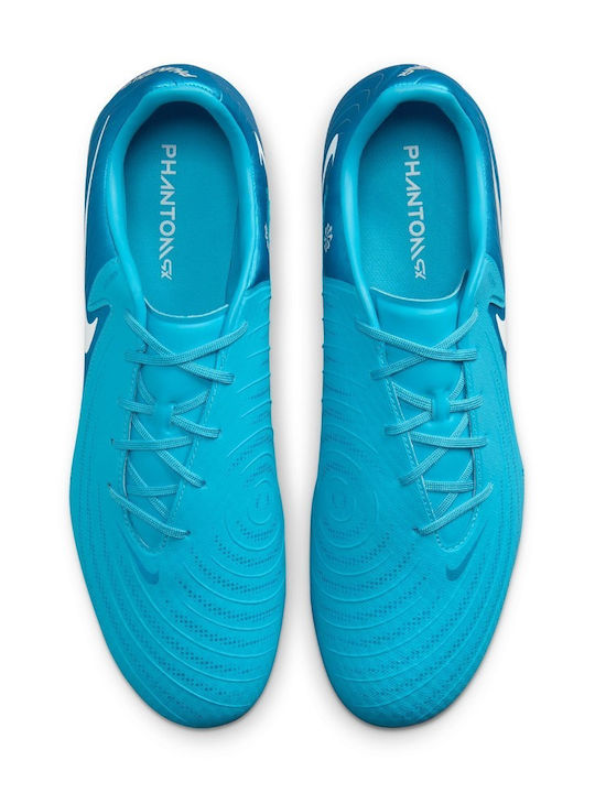 Nike Phantom GX 2 Academy Football Shoes with Cleats Blue