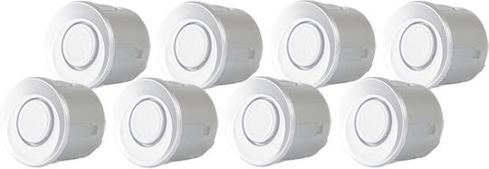 M-Tech Car Parking System Back with Screen and 8 Sensors 21.5mm in Silver Color