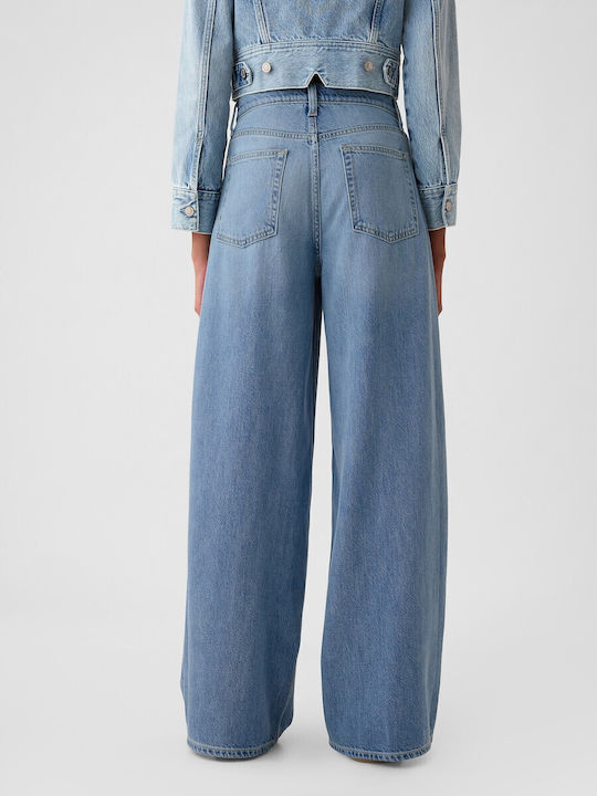 Damenjeans in Weit geschnittener Linie Light Indigo