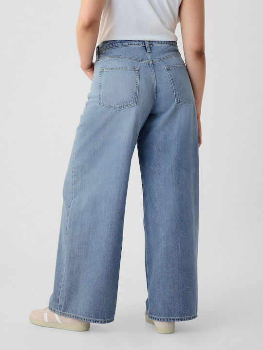 Damenjeans in Weit geschnittener Linie Light Indigo