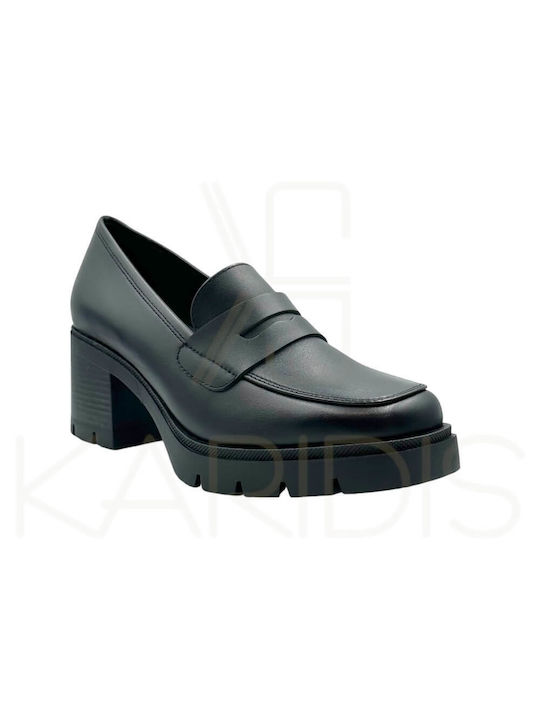 Ragazza Leather Women's Moccasins in Black Color