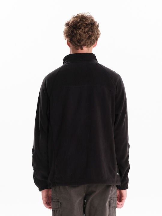 Men's Fleece Cardigan Black