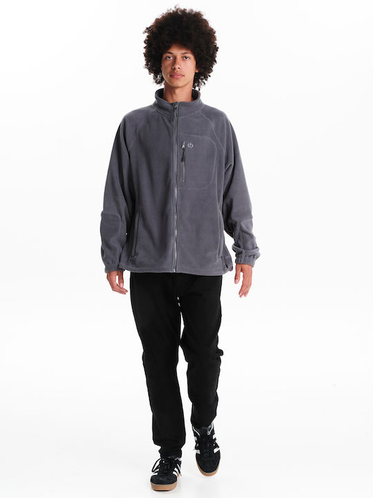 Ανδρική Ζακέτα Fleece Γκρι
