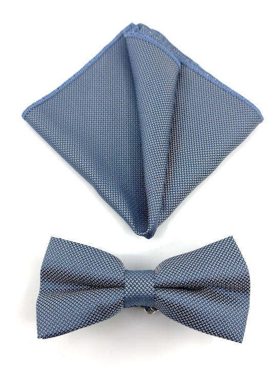 Legend Accessories Bow Tie Set with Pochette Blue