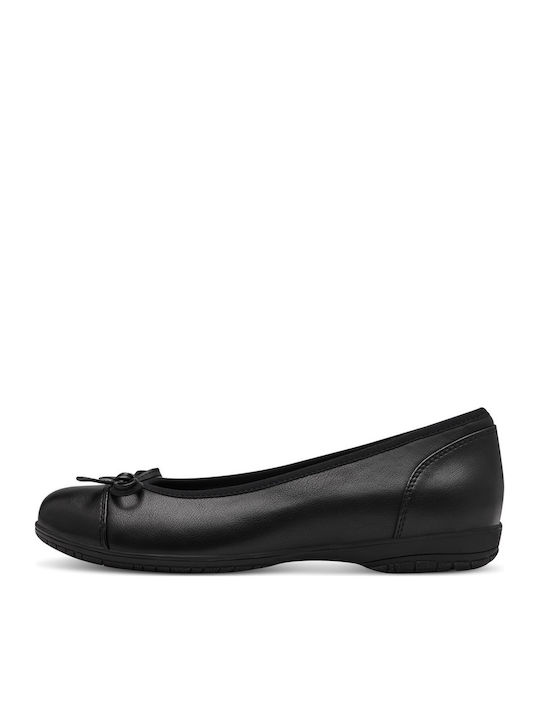 Damen Ballerinas Anatomisch Schwarze