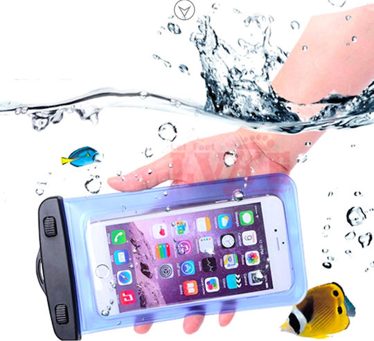 Husă Telefon Impermeabilă cu Bandă pentru Braț Pvc Negru