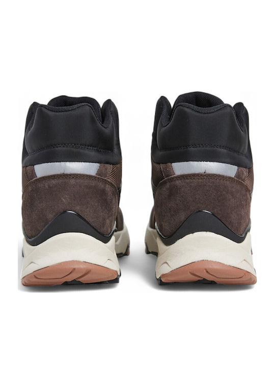 James High Leather Brown Men's Boots