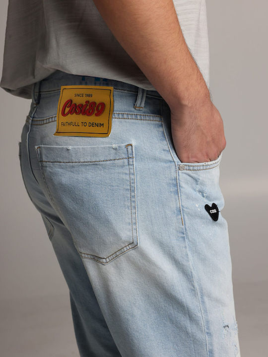 Men's Jeans Pants Elastic with Slim Fit Denim
