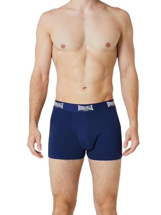 Lonsdale Men's Boxers 2Pack Blue