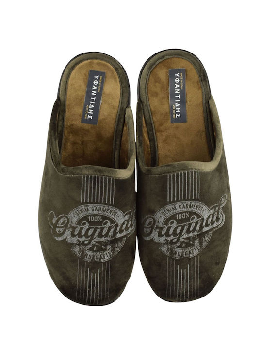 Yfantidis Men's Slipper Khaki