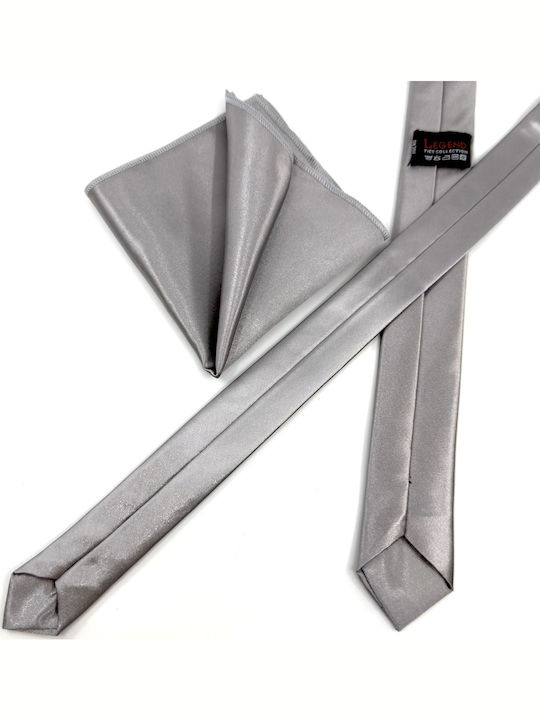 Legend Accessories Herren Krawatten Set Monochrom in Gray Farbe