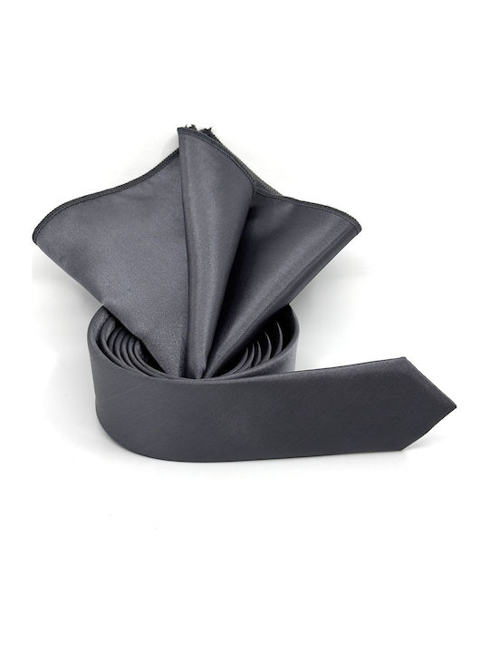 Legend Accessories Herren Krawatten Set Monochrom in Gray Farbe